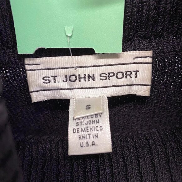 St. John Sport Black Turtleneck Wool Sweater - Picture 4 of 4